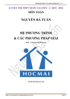 Hệ phương trình & các phương pháp giải